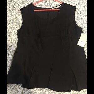 NWT black Peplum top by Sejour size xl